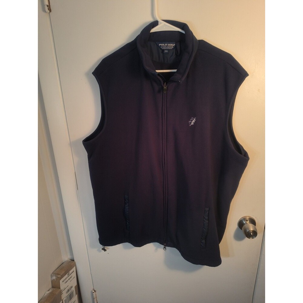 Polo Golf Ralph Lauren Vest XXL 2016 US Open Oakmont Navy Blue Fleece Jacket
